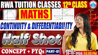 Class 12 Maths Continuity and Differentiability One Shot Video  12th Maths Imp Concepts amp PYQs [upl. by Inez]