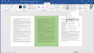 How to change the background color of a single page in Word [upl. by Notxam]