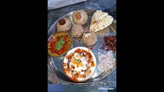 dal bati churmahow to make rajasthani thalidal bati churma recipe in hindiauthentic thali recipe [upl. by Glaser]