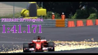 ACSF70H Spa Hotlap Former World Record Setup [upl. by Anelram]