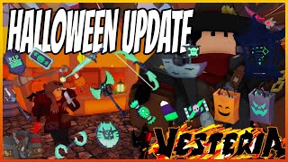 Vesteria  FULL Halloween UPDATE SHOWCASE GiftsMasksNew BossPetsampMORE [upl. by Karena758]