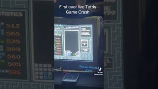 Blue Scuti does it again Gets the first ever Tetris game crash at a live event tetris ctwc [upl. by Rhtaeh]