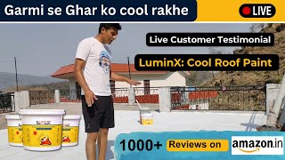 LuminX Cool Roof Paint Live Customer Testimonial coolroof summer coolroofpaint [upl. by Noreg]