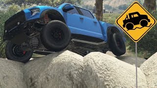 GTA 5  OffRoad Capability Testing  Vapid Caracara 4x4 Ford Raptor [upl. by Curt]