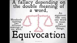 Equivocation Logical Fallacy [upl. by Euqinmod424]