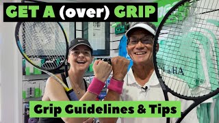 Racquet Grip Tutorial Get A overGrip  Overgrip Guidelines amp Tips [upl. by Leinnad855]