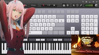 Darling In the Franxx  Kiss of Death   Piano PC Cover  WebCam [upl. by Eedoj568]