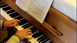 Grade 8 piano ABRSM A2 Prelude in A Bach 20132014 [upl. by Arriat]