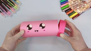 Diy pencil box with water bottle Kidscraft7 [upl. by Aicekal593]