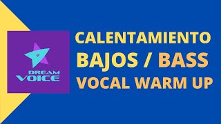 Calentamiento de voz para Bajos  Ejercicios de vocalización [upl. by Remos]