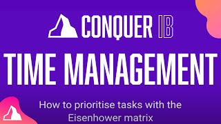 Prioritise Tasks with the Eisenhower Matrix  Time Management 1 [upl. by Ycak]