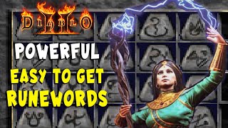 Powerful Easy to Get Starter Runewords in Diablo 2 Resurrected  D2R [upl. by Milford101]