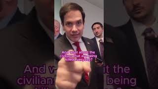 quotTrump’s Secretary of State Marco Rubio Sparks Outrage ‘No Ceasefire Talks’ [upl. by Acirej]