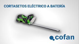 Cómo utilizar el Cortasetos Eléctrico a batería  Herramienta de Jardinería Cofan [upl. by Nylahsoj533]