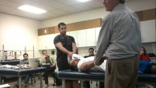 Shoulder Dislocation Hippocratic Method  Tom Demo [upl. by Darwin489]