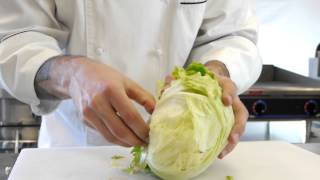 How to Cut Iceberg Lettuce  eTundra [upl. by Skilken]