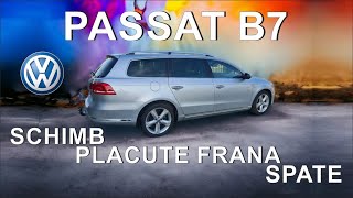 Schimbare PLACUTE FRANA spate Volkswagen PASSAT B7 [upl. by Simonetta]