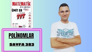 MİKRO TYT SORU BANKASI POLİNOMLARI SAYFA 383 umiter55 yks2024 [upl. by Grubb]