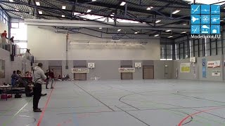 PHILIPP KAINDL GERMANY SINGLE FLIGHT DEUTSCHE MEISTERSCHAFT INDOOR KUNSTFLUG F3P DAEC 2015 [upl. by Whetstone]