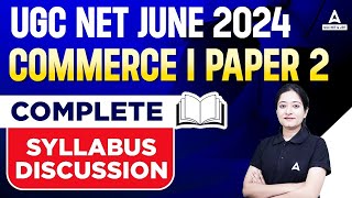 UGC NET Syllabus 2024  UGC NET Commerce Syllabus 2024 [upl. by Jorie]