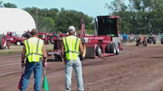 Massey Harris 44 pulling 5000 Div II at Newcastle NE 2024 [upl. by Lavotsirc257]