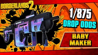 Borderlands 2  Quest For Perfection God Roll Baby Maker Drop [upl. by Ozneral475]