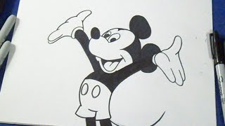 Como desenhar Mickey Mouse [upl. by Lyred]