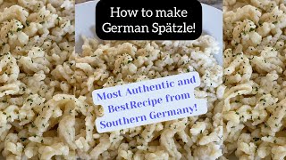 GERMAN SPAETZLE RECIPE  OMAS SPAETZLE RECIPE FROM GERMANY [upl. by Mureil]