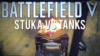 37mm DESTRUCTION 490 in the Stuka B2 on Panzerstorm  Battlefield 5 [upl. by Deerc]