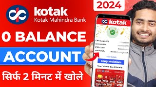 Kotak Mahindra Bank Open Account Zero Balance  Kotak 811 Account Opening Online Zero Balance [upl. by Bellamy]