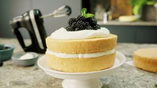 Basic Genoise sponge  KitchenAid UK [upl. by Marras]