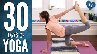 Day 17  Happiness Boost Yoga  30 Days of Yoga [upl. by Towill111]