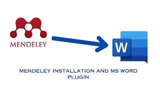 How to install Mendeley Desktop and Ms Word Plugin [upl. by Nnairda]