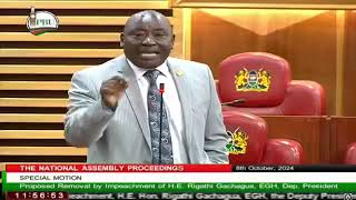 MP OTIENDE AMOLLO RIPS INTO DP GACHAGUA AS HE BACKS HIS IMPEACHMENT [upl. by Mumford]