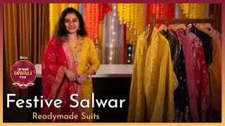 Festive Salwar  Readymade Suits  Shrus Grand Diwali Fest  Shop Online  wwwshruscom [upl. by Valenza956]