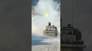 Chinese Type 15 light tank firing in western China likely close to Indian border [upl. by Rue419]