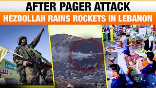 After Pager Attacks Hezbollah Rains Rockets Booms Heard Near IsrealLebanon Border  News9 [upl. by Cassady650]