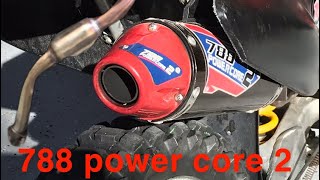 Crf230f power core 2 full system exhaust [upl. by Nolrak]