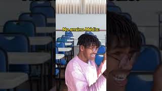 NO ENSINO FUDAMENTAL VS NO ENSINO MÉDIO VENDO O RESULTADO DA PROVA kakakakakakakkakakaka shorts [upl. by Nahgam]