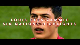 Louis ReesZammit  Six Nations Highlights [upl. by Elurd]