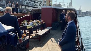 Uitvaart op zee vanuit Scheveningen 18 september 2024 [upl. by Sharyl]