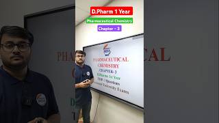 Pharmaceutical Chemistry  Chapter  3  DPharm  1 Year dpharm pharmacyclasses bteup msbte [upl. by Fawne931]