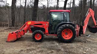 Used L5030 HST Cab Tractor w Loader amp Woods BH9000 Backhoe For Sale  34500 SOLD [upl. by Solegnave]