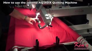 How to use the Janome AQ26DX Longarm Quilting Machine [upl. by Shoemaker]