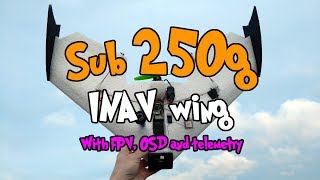 🛩️ Sub 250g INAV FPV wing drone build [upl. by Einnor]