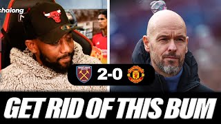 GET RID OF THIS BUM NOW ABSOLUTE DISGRACE OF A PERFORMANCE  West Ham 20 Man Utd HIGHLIGHTS [upl. by Gnad]