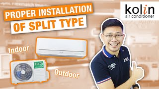 PROPER INSTALLATION OF SPLIT TYPE AIRCON [upl. by Susann943]