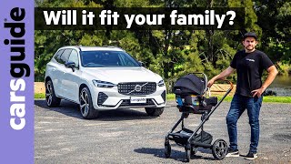 Volvo XC60 2022 review Mildhybrid SUV with Google connectivity  Australia detailed family test [upl. by Eilyah245]