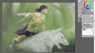 Speed Paint Princess Mononoke [upl. by Sula]