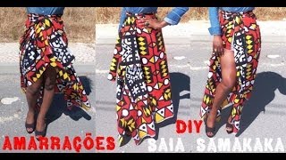 26 DIY  Amarrações Saia em Samakaka Pano Africano [upl. by Droffats125]